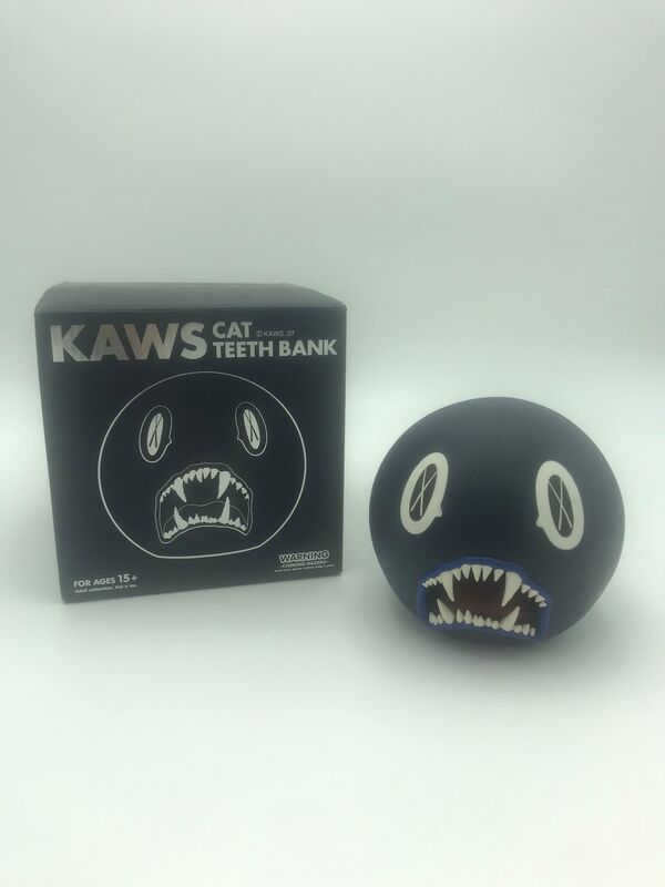 KAWS, ‘Cat Teeth Bank (set of 2)’, 2007, Sculpture, Painted cast vinyl, Lougher Contemporary Gallery Auction