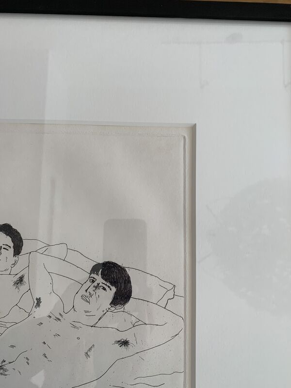 David Hockney, ‘In Despair, from Illustrations for Fourteen Poems from C.P. Cavafy’, 1966, Print, Etching, Artsy x Forum Auctions