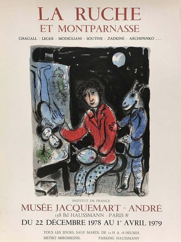 Marc Chagall, ‘La Ruche et Montparnasse’, 1979, Ephemera or Merchandise, Lithograph poster, Puccio Fine Art