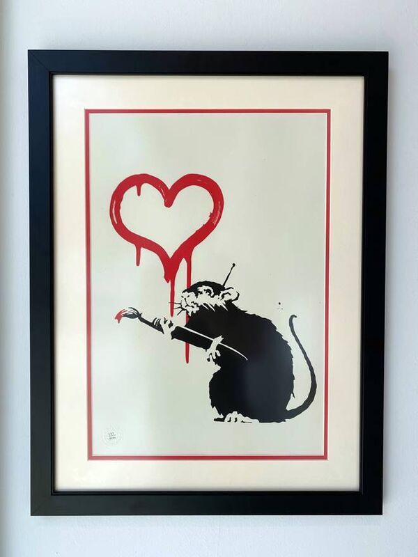 Banksy, ‘Love Rat’, 2004, Print, Screen-print in colors on wove paper, MoonStar Fine Arts Advisors