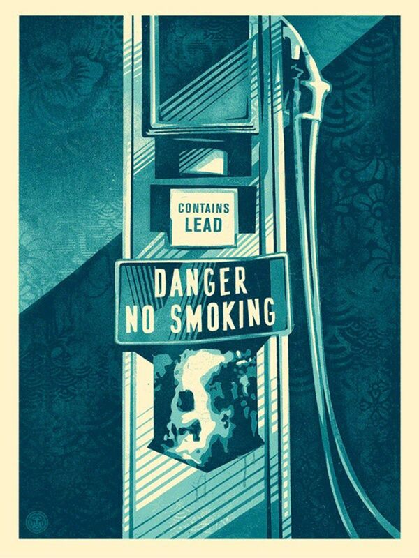 Shepard Fairey, ‘Danger No Smoking’, ca. 2015, Print, Speckletone paper, AYNAC Gallery