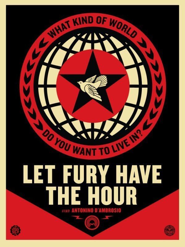 Shepard Fairey, ‘Let the Fury Have the Hour ’, 2013, Posters, Speckletone paper, AYNAC Gallery