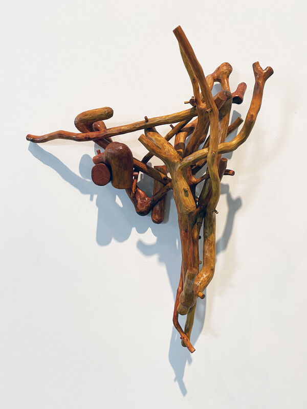 Sherry Owens, ‘Turning Toward the Morning’, 2021, Sculpture, Crepe myrtle, dye, wax, Octavia Art Gallery
