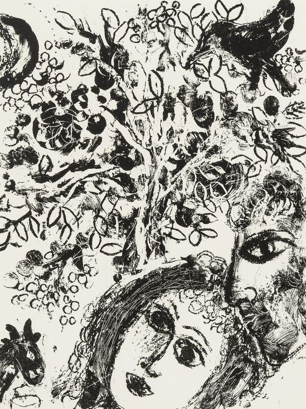 Marc Chagall, ‘Le Couple devant L'Arbre; Devant la Tableau (Cramer 43)’, 1960, Print, Two lithographs, Forum Auctions