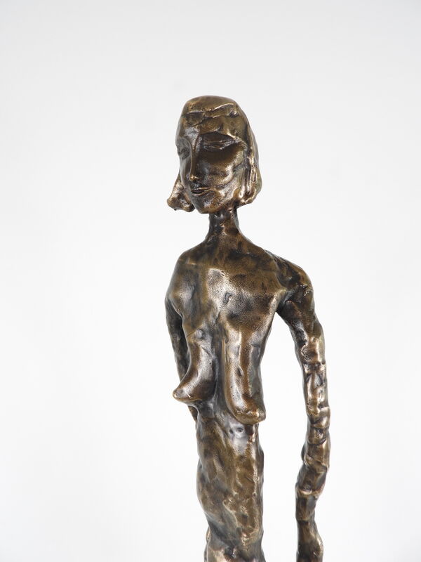 Ilaria Arpino, ‘The Rebellious Maria’, 2017, Sculpture, Bronze, black and brown patina, natural stone pedestal, Blinkgroup Gallery