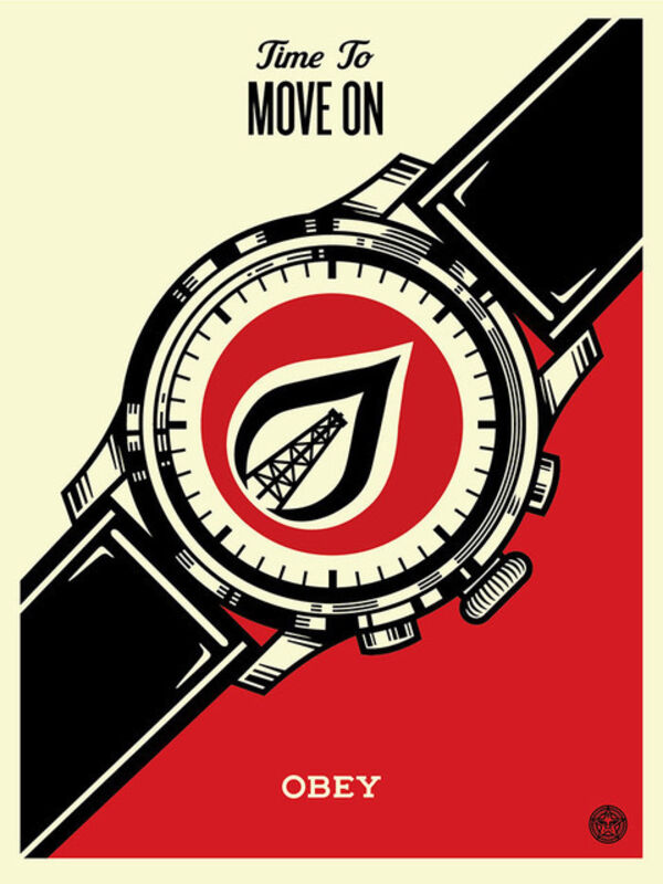 Shepard Fairey, ‘time to move on’, 2015, Print, Rudolf Budja Gallery