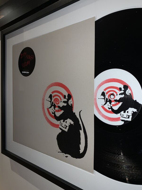 Banksy, ‘Radar Rat’, 2008, Other, Screenprint in colors on record sleeve & vinyl record, Galerie 55