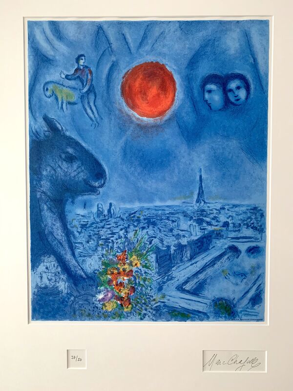 Marc Chagall, ‘Le Soleil de Paris’, 1977, Print, Lithograph, Van der Vorst- Art