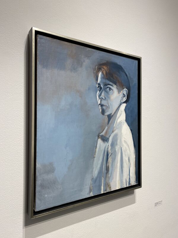 Peri Schwartz, ‘Self Portrait in White Shirt’, 1989, Painting, Oil on canvas, Gallery NAGA