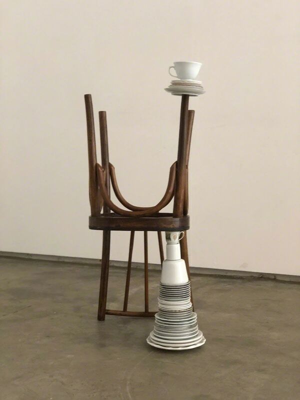 Nino Cais, ‘Sem Título [Untitled]’, 2018, Sculpture, Porcelana e cadeira [porcelain and chair], Casa Triângulo