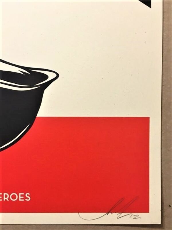 Shepard Fairey, ‘Disposable Heroes’, 2012, Print, Cream speckle tone paper, AYNAC Gallery