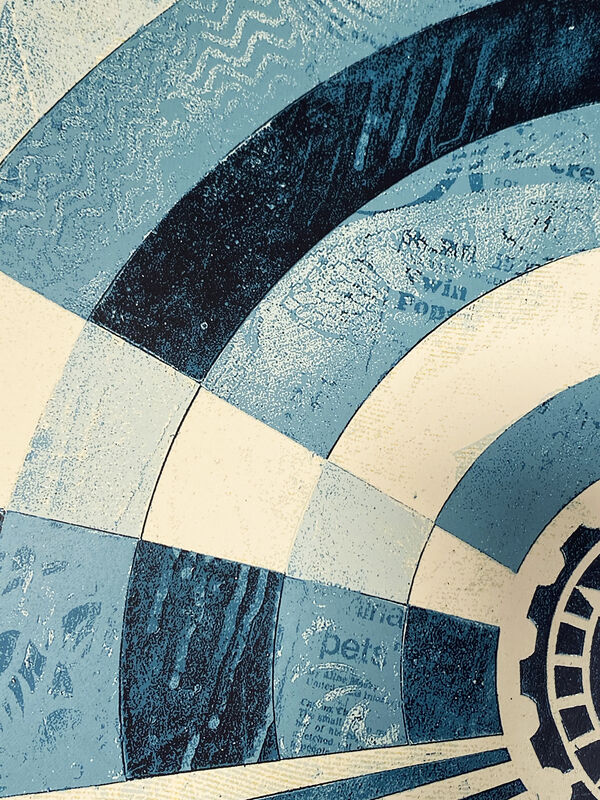 Shepard Fairey, ‘'Tunnel Vision' (alt. blue)’, 2018, Print, Screen print on cream, Speckletone fine art paper., Signari Gallery