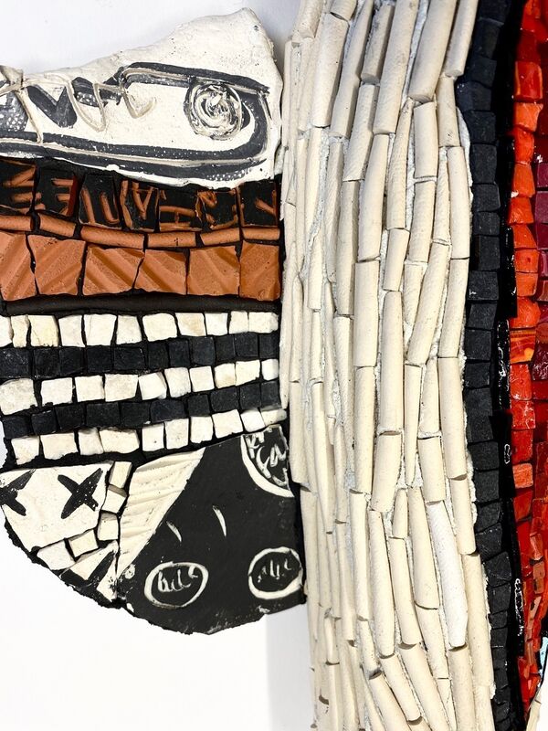 Karen Ami, ‘Fissure Man’, 2019, Sculpture, Clay, Smalti, Mortar on Board, Gallery of Contemporary Mosaics 
