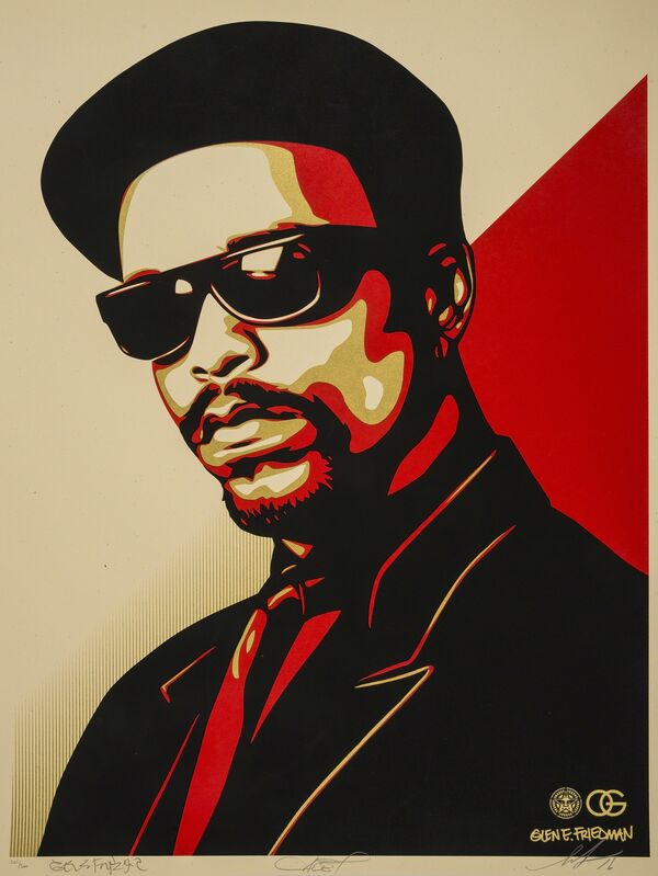 Shepard Fairey, ‘Ice-T OG (Red)’, 2016, Print, Screenprint in colours, Forum Auctions