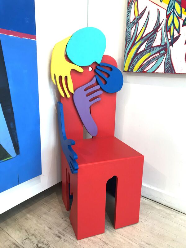 Katya Zvereva, ‘Kiss (Sculptural Chair)’, 2019, Sculpture, Painted wood, The Untitled Space