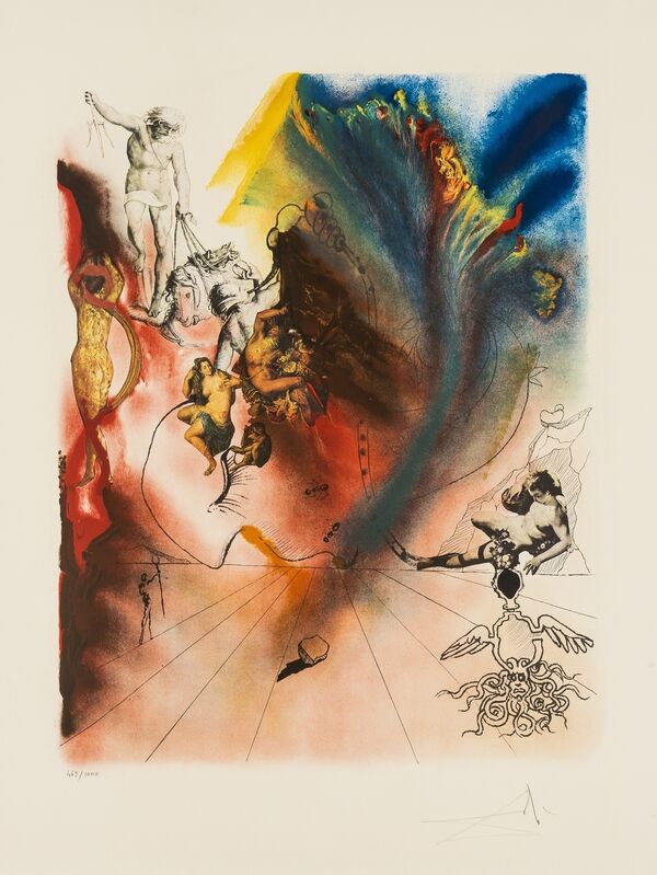 Salvador Dalí, ‘Romantic (M&L 1394b)’, 1973, Print, Lithograph printed in colours, Forum Auctions