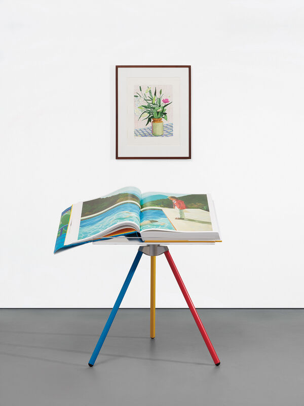 David Hockney, ‘A Bigger Book, Art Edition D’, 2010/2016, Books and Portfolios, IPad drawing in colors, printed on archival paper, with full margins, with the illustrated 680-page chronology book numbered '940', original print portfolio and adjustable book stand designed by Marc Newson, contained in the original cardboard box with label stamp-numbered '0940'., Phillips