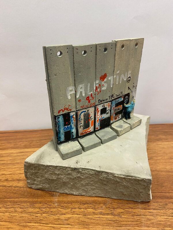 Banksy, ‘Walled - Off Hotel Souvenir Wall Section (Hope)’, 2017, Ephemera or Merchandise, Hand painted resin on remnant of the Israeli West Bank barrier wall, Me Art Gallery