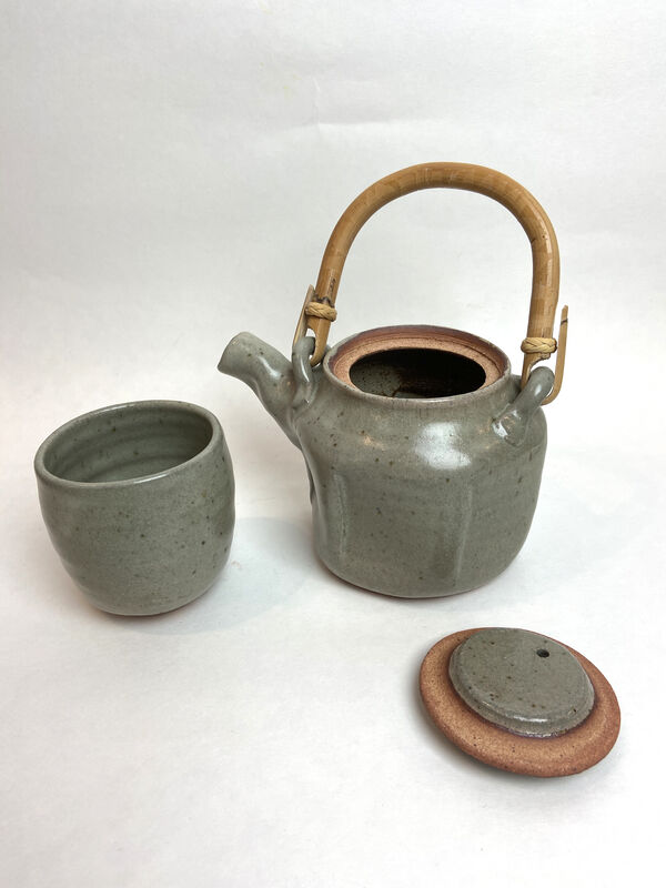 Warren MacKenzie, ‘Teapot and Yunomi’, ca. 2010, Sculpture, Stoneware, LaiSun Keane