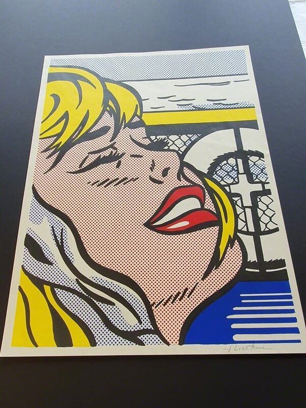 Roy Lichtenstein, ‘Shipboard Girl’, 1965, Print, Offset lithograph in colours on white wove paper, Colley Ison Gallery