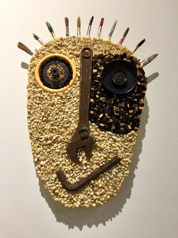 Pamela Irving, ‘Minister of Lost Allen Wrenches’, 2019, Sculpture, Mixed Media Mosaics, Gallery of Contemporary Mosaics 