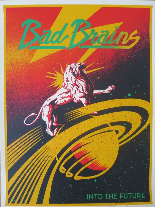 Shepard Fairey, ‘Bad Brains’, 2012, Print, Speckletone paper, AYNAC Gallery
