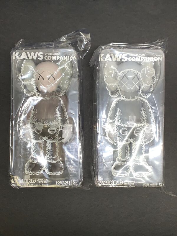 KAWS, ‘Full Bodied Companions (Brown & Grey)’, 2016, Sculpture, Painted Cast Vinyl, Lougher Contemporary Gallery Auction