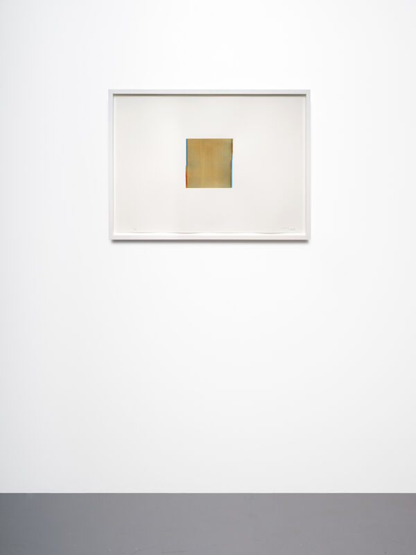 Callum Innes, ‘Cerulean Blue / Quincadrone Gold (no. 30.)’, 2013, Drawing, Collage or other Work on Paper, Watercolour on 600gsm Fabriano Artistico HP, i8 Gallery