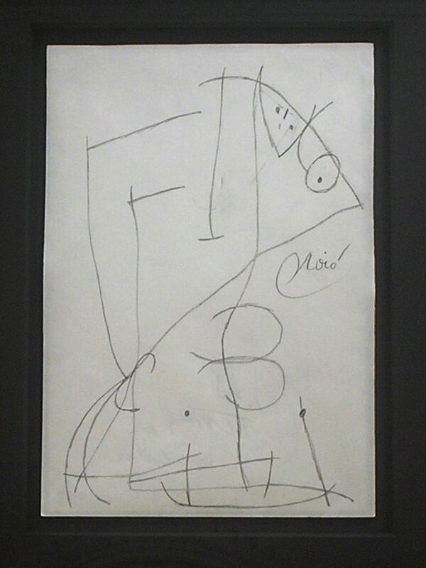 Joan Miró, ‘Femme, Oiseaux’, 1978, Drawing, Collage or other Work on Paper, Pencil drawing, Nicholas Gallery