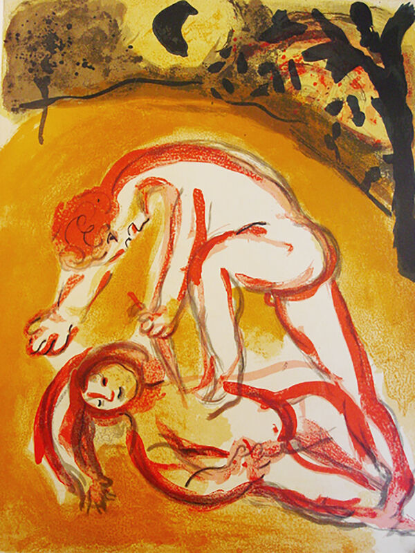 Marc Chagall, ‘Cain and Abel’, 1960, Print, Lithograph, Georgetown Frame Shoppe
