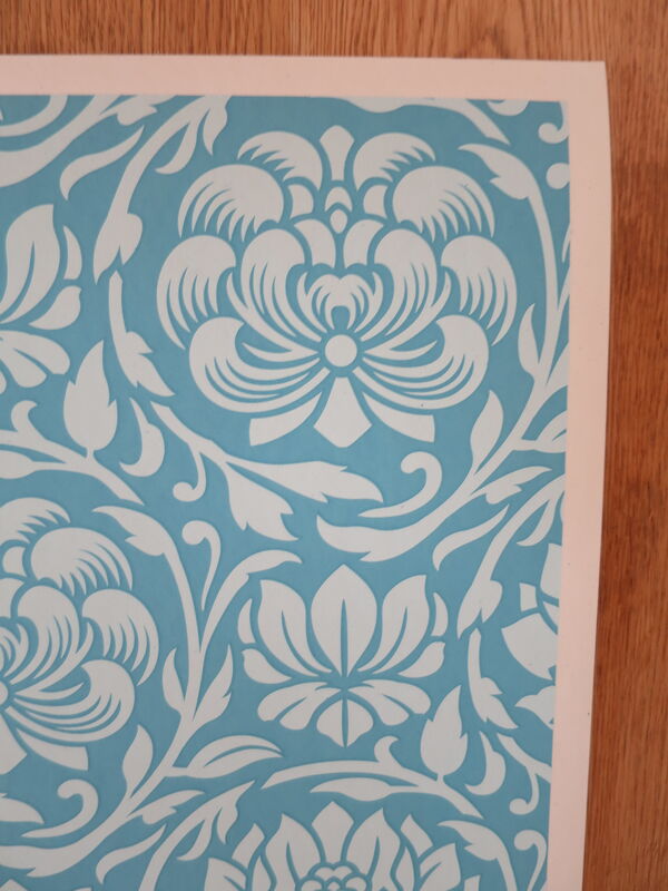 Shepard Fairey, ‘Floral Harmony Light Blue YIN YANG’, 2020, Print, Serigraphie, Gallery 55 TLV