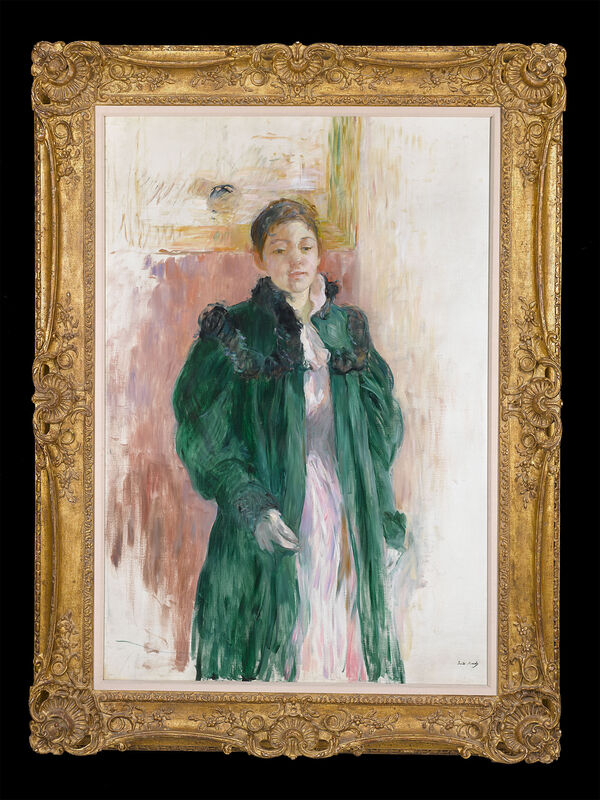 Berthe Morisot, ‘Jeune Fille au Manteau Vert’, 19th century, Painting, Oil on canvas,  M.S. Rau