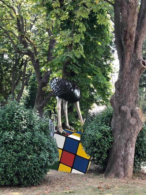 Stefano Bombardieri, ‘Struzzo Rubik Monument’, 2018, Sculpture, Fiberglass, Oblong Contemporary