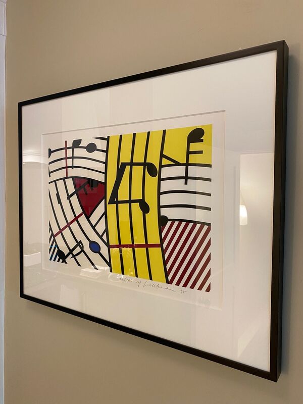 Roy Lichtenstein, ‘Composition IV’, 1995, Print, Screenprint in colors on BFK Rives wove paper., Fine Art Mia