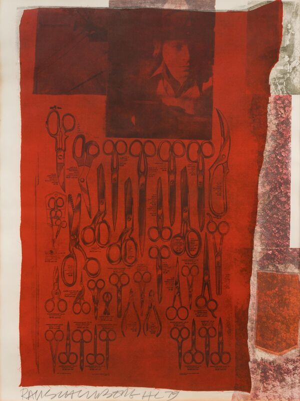 Robert Rauschenberg, ‘More Distant Visible Part of the Sea’, 1979, Print, Screenprint with fabric, Hindman