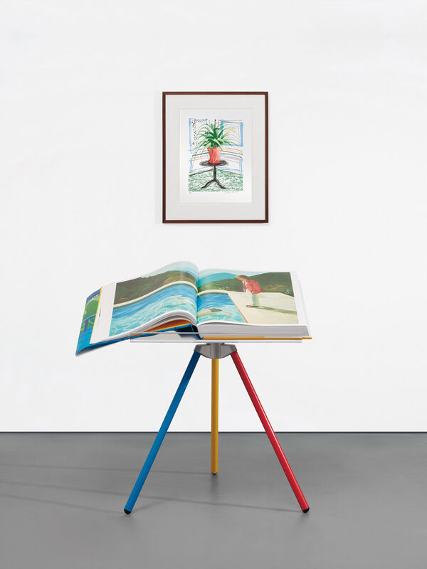 David Hockney, ‘A Bigger Book, Art Edition C’, 2010/2016, Mixed Media, IPad drawing in colours, printed on archival paper, with full margins, with the illustrated 680-page chronology book, numbered '0525' (printed), original print portfolio and adjustable book stand designed by Marc Newson, contained in the original cardboard box with label stamp-numbered '0525'., Phillips