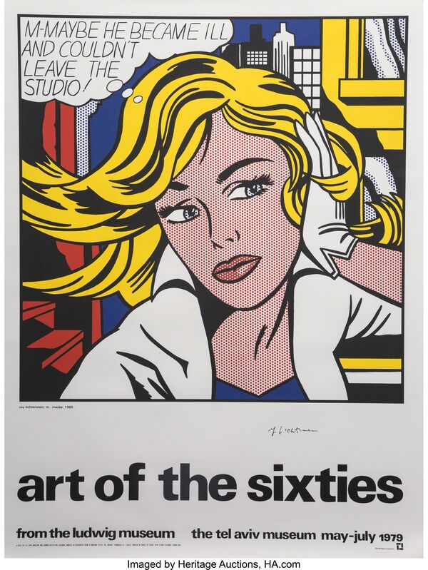 Roy Lichtenstein, ‘Art of the Sixties, exhibition poster’, 1979, Print, Silkscreen in colors on paper, Heritage Auctions