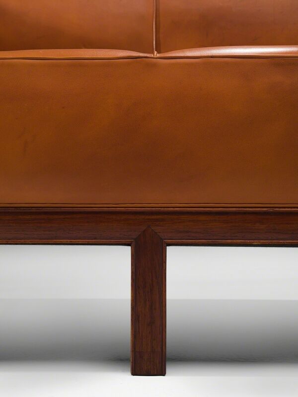 Frits Henningsen, ‘Frits Henningsen Sofa in Cuban Mahogany and Cognac Leather’, ca. 1930, Design/Decorative Art, Cuban mahogany and cognac leather, MORENTZ