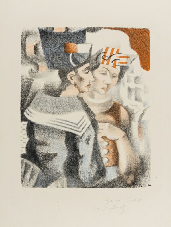 André Lhote, ‘Le Marin at la Martiniquaise’, circa 1930, Print, Lithograph printed in colours, Forum Auctions