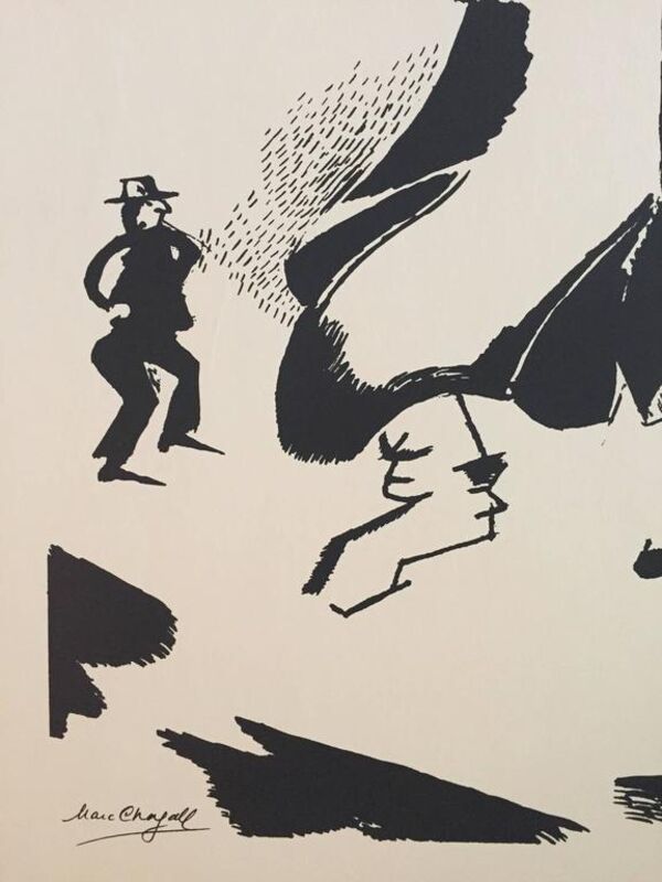 Marc Chagall, ‘Fiddler’, 1990-1999, Print, Screen Print, Lions Gallery