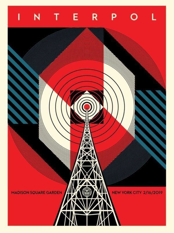 Shepard Fairey, ‘Interpol NYC Calling’, 2019, Print, Screenprint in colours on paper, DIGARD AUCTION
