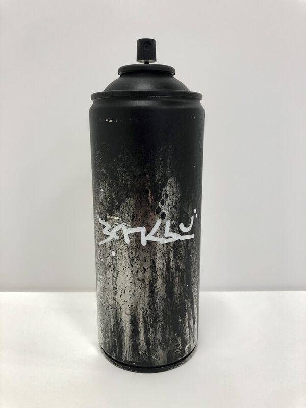 Banksy, ‘Black (Spraycan)’, 2019, Ephemera or Merchandise, Silver spray can sculpture with unique black paint, Tate Ward Auctions