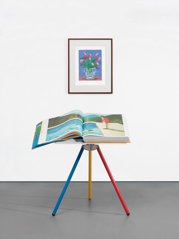 David Hockney, ‘A Bigger Book, Art Edition B’, 2010/2016, Mixed Media, IPad drawing in colours, printed on archival paper, with full margins, with the illustrated 680-page chronology book numbered '0485', original print portfolio and adjustable book stand designed by Marc Newson, contained in the original cardboard box with label stamp-numbered '0485'., Phillips