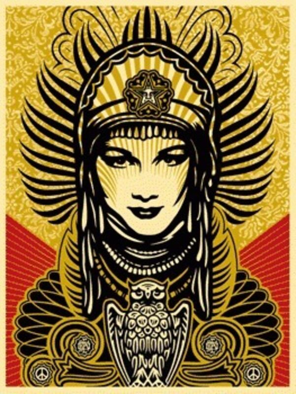 Shepard Fairey, ‘Peace Goddess’, Print, Limited Edition Silkscreen of 300, KP Projects