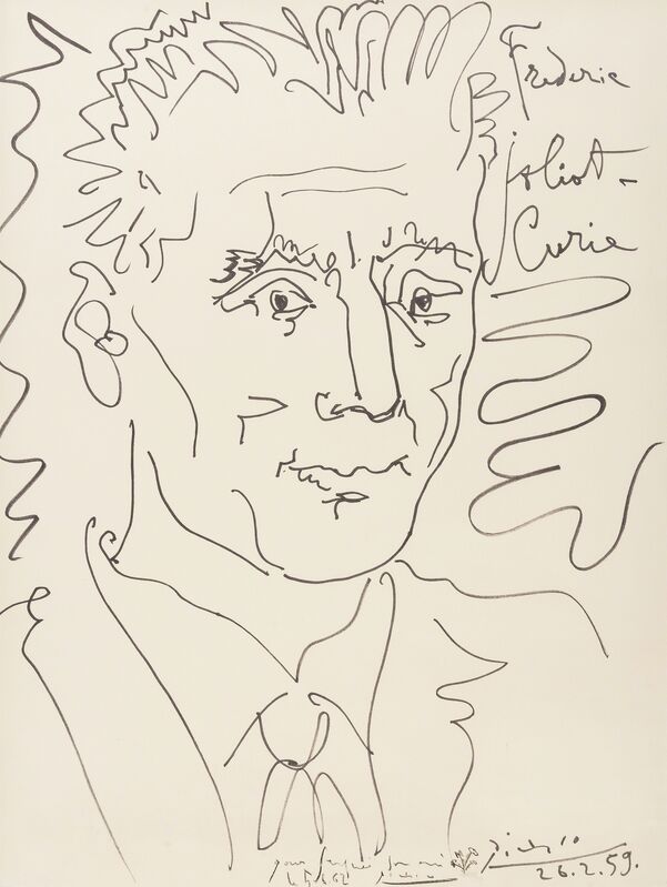 Pablo Picasso, ‘Portrait of Frederic Joliot-Curie’, 1959, Print, Lithograph, Forum Auctions