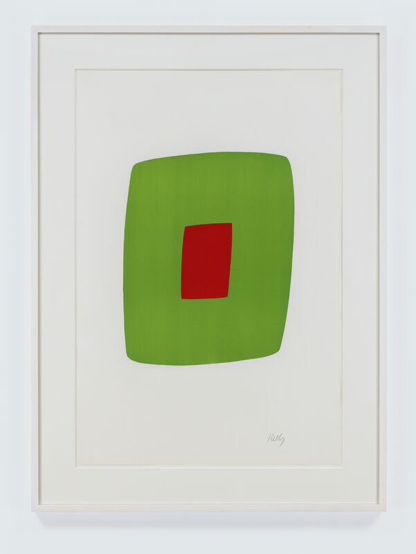 Ellsworth Kelly, ‘Green with Red’, 1964-1965, Print, Lithograph, Susan Sheehan Gallery