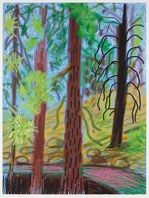 David Hockney, ‘Untitled No. 6 from the Yosemite Suite’, 2010, Print, IPad drawing in colors, printed on wove paper, with full margins, Phillips