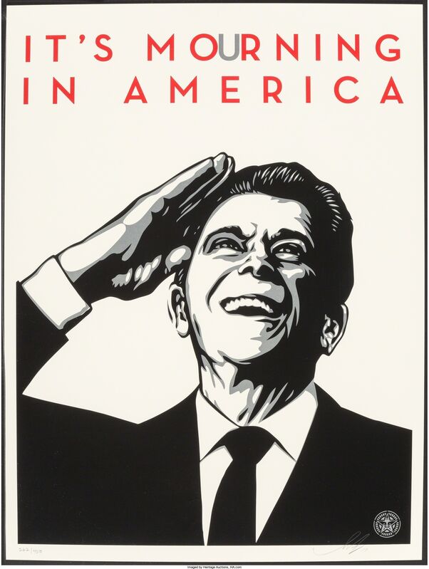 Shepard Fairey, ‘It's Mourning in America’, 2011, Print, Screenprint, Heritage Auctions