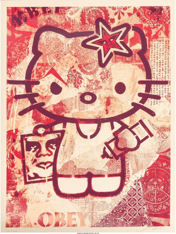 Shepard Fairey, ‘Pair of Hello Kitty’, 2010-12, Print, Screenprint in colors, Heritage Auctions