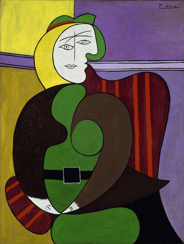 Pablo Picasso, ‘The Red Armchair’, 1931, Painting, Oil and ripolin on panel, Art Institute of Chicago